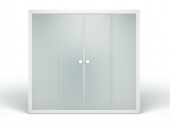 Стеклянная душевая шторка для ванны Метакам Купе 149 (матовое стекло)